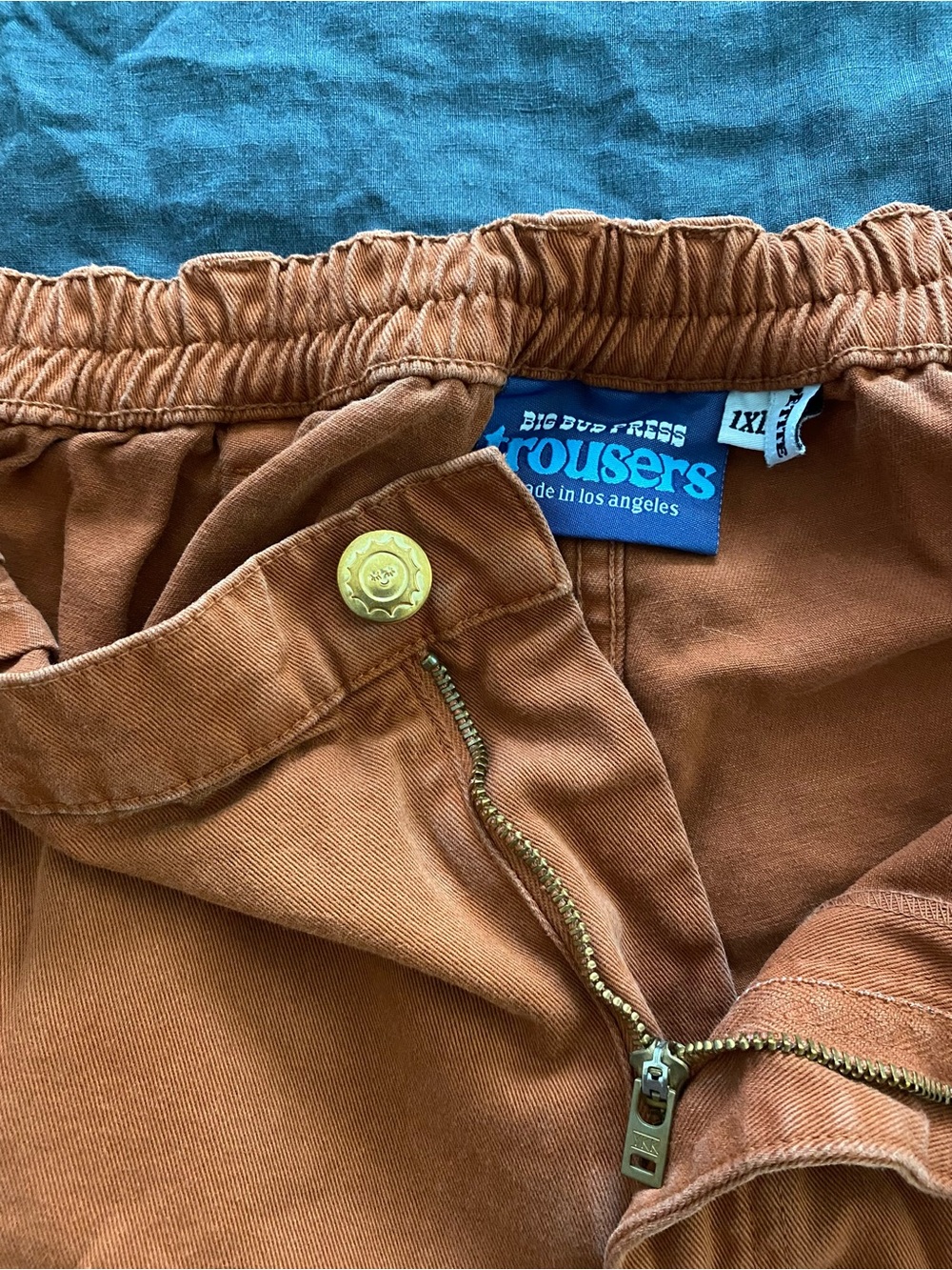 BIG BUD PRESS high rise trousers - terracotta